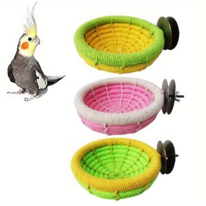 Handmade Pet Bird Nest: Soft Cotton Rope Bird Hanging Bed - Comfortable And Easy to Install