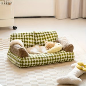 Cozy and Comfy Pet Bed: Detachable and Washable Sofa for Dogs and Cats!